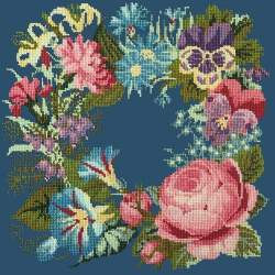 Elizabeth Bradley, Victorian Flowers, SUMMER WREATH - 16x16 pollici Elizabeth Bradley - 16
