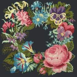 Elizabeth Bradley, Victorian Flowers, SUMMER WREATH - 16x16 pollici Elizabeth Bradley - 18