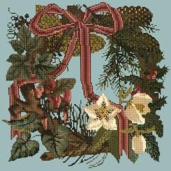 Elizabeth Bradley, Victorian Flowers, WINTER WREATH - 16x16 pollici Elizabeth Bradley - 14