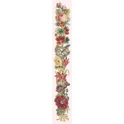 Elizabeth Bradley, Bell Pulls, VICTORIAN FLOWER BELL PULL - 46x6 pollici Elizabeth Bradley - 12