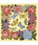 Elizabeth Bradley, Floribunda, CLEMATIS ROSE AND BUTTERFLY - 12x12 pollici Elizabeth Bradley - 10