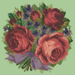 Elizabeth Bradley, Floribunda, VIOLETS AND ROSES - 12x12 pollici Elizabeth Bradley - 9