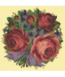 Elizabeth Bradley, Floribunda, VIOLETS AND ROSES - 12x12 pollici Elizabeth Bradley - 10