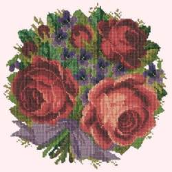 Elizabeth Bradley, Floribunda, VIOLETS AND ROSES - 12x12 pollici Elizabeth Bradley - 12