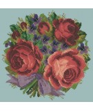 Elizabeth Bradley, Floribunda, VIOLETS AND ROSES - 12x12 pollici Elizabeth Bradley - 14