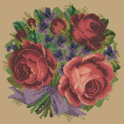 Elizabeth Bradley, Floribunda, VIOLETS AND ROSES - 12x12 pollici Elizabeth Bradley - 17