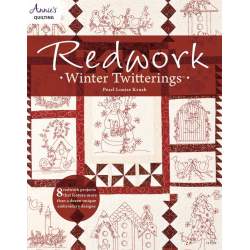 Redwork Winter Twitterings - 48 pagine Annie's - 1