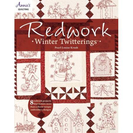 Redwork Winter Twitterings - 48 pagine Annie's - 1