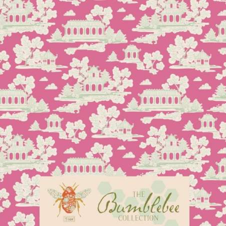 Tilda 110 Sunny Park Pink Bumblebee Tilda Fabrics - 1