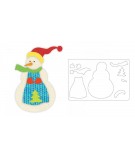 Bigz L Die - Snowman by Jorli Perine (fabi Edition) Sizzix - Big Shot - 1