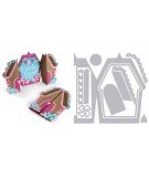 Sizzix, Thinlits Die Set 11PK - Card Gingerbread Fold-a-Long by Jen Long Sizzix - Big Shot - 1