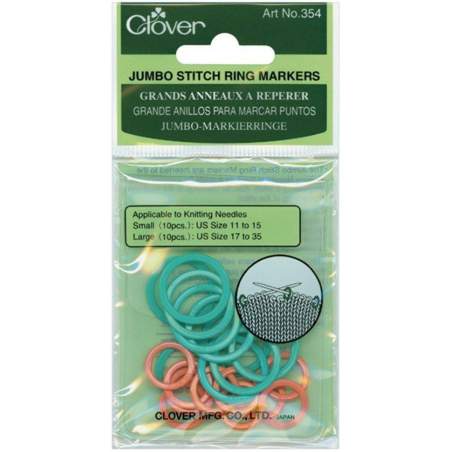 Clover, Anelli Ferma Maglia Jumbo (20 Pz) Clover - 1