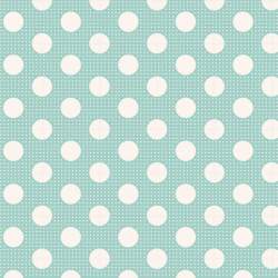 Tilda Medium Dot Teal, Tessuto Verde Acqua a Pois Tilda Fabrics - 1