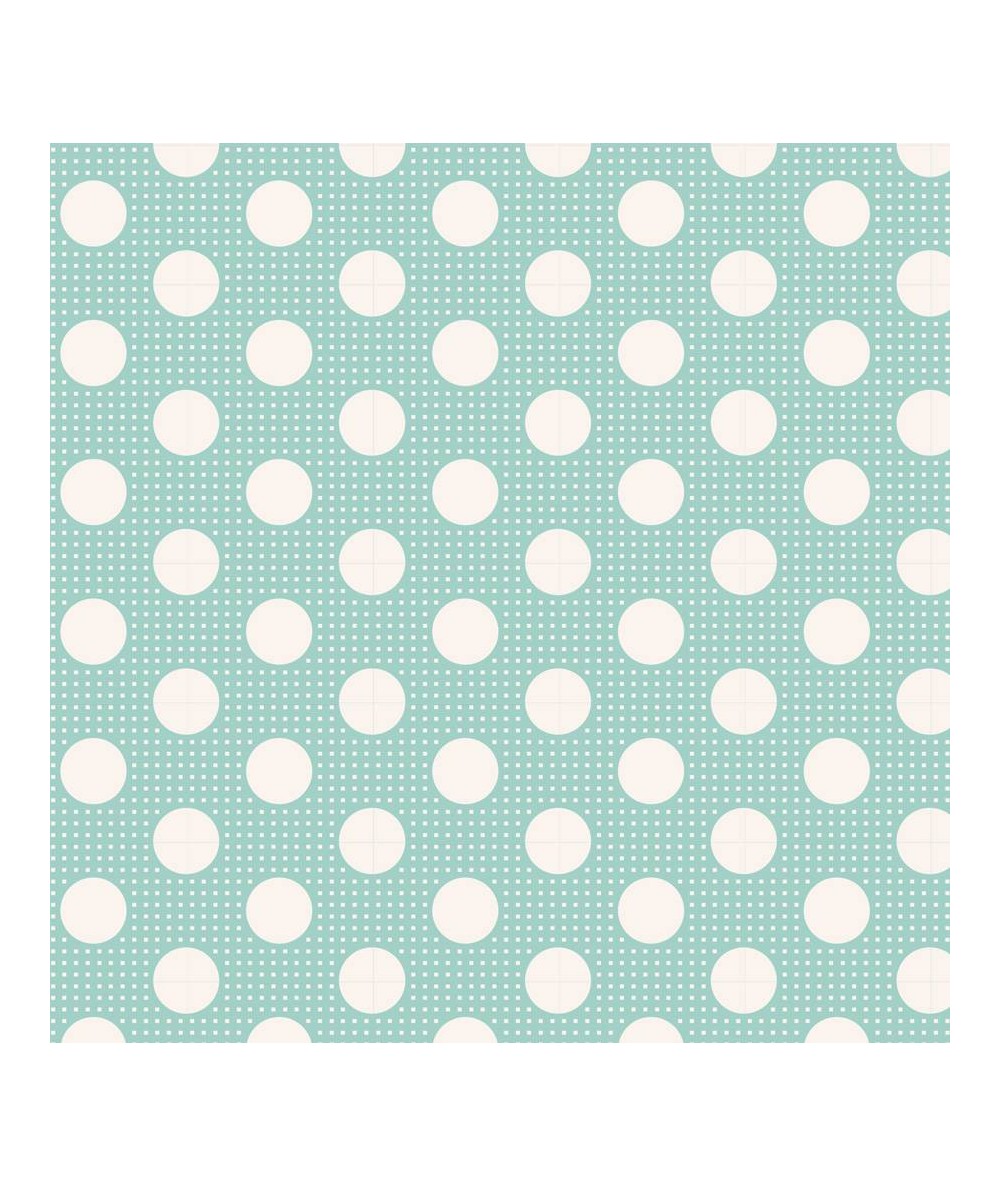 Tilda Medium Dot Teal, Tessuto Verde Acqua a Pois Tilda Fabrics - 1