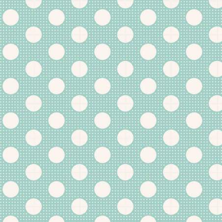 Tilda Medium Dot Teal, Tessuto Verde Acqua a Pois Tilda Fabrics - 1