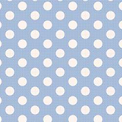 Tilda Medium Dot Blue, Tessuto Azzurro a Pois Tilda Fabrics - 1