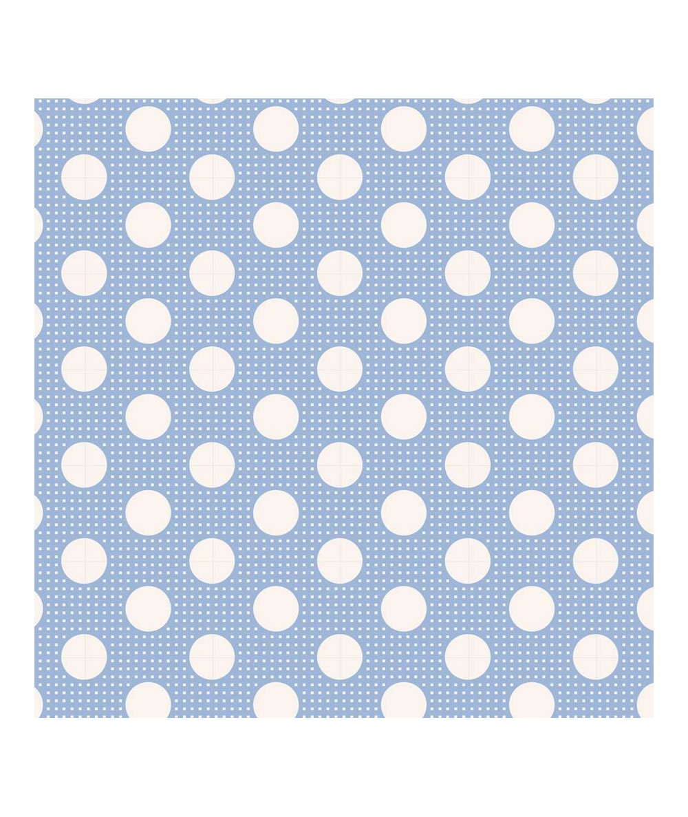 Tilda Medium Dot Blue, Tessuto Azzurro a Pois Tilda Fabrics - 1