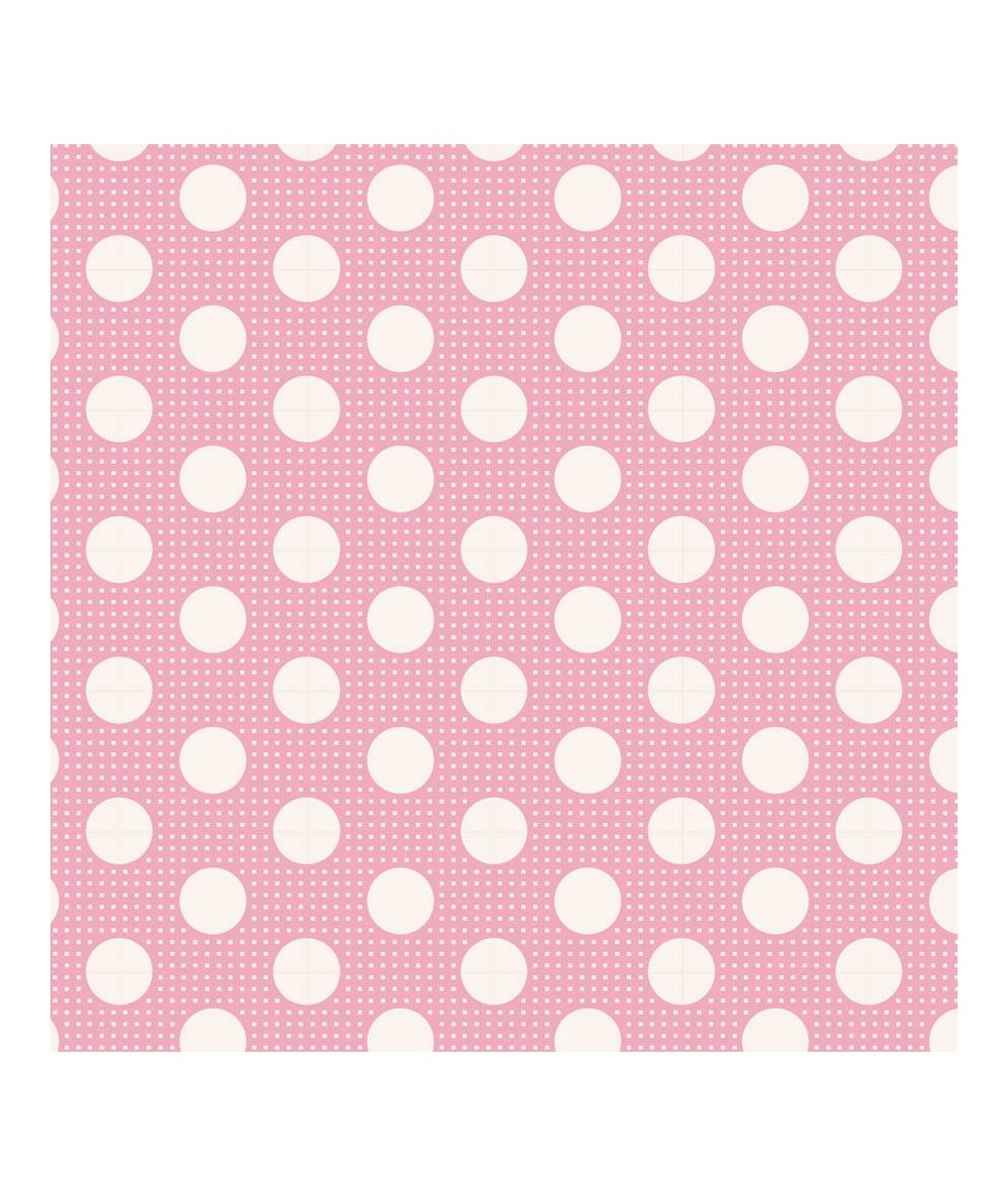 Tilda Medium Dot Pink, Tessuto Rosa a Pois Tilda Fabrics - 1