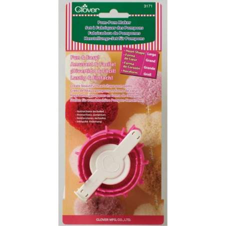 Clover, Pom-Pom Maker Cuore Extra Large Clover - 1