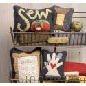 Sew Many Notions - Wonderful Wool Appliques, Simple Stitcheries, and More Martingale - 3