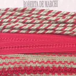 Pasamanería Mixta 8 m, 4 cintas de 2 m – Gris Roberta De Marchi - 2