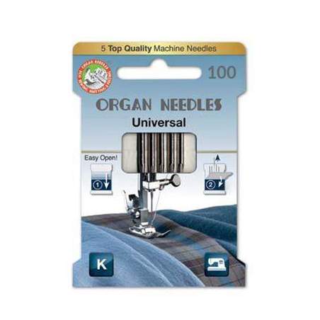 Aghi Universal da 100 per Macchina da Cucire, EcoPack da 5 Aghi Organ Needles - 1