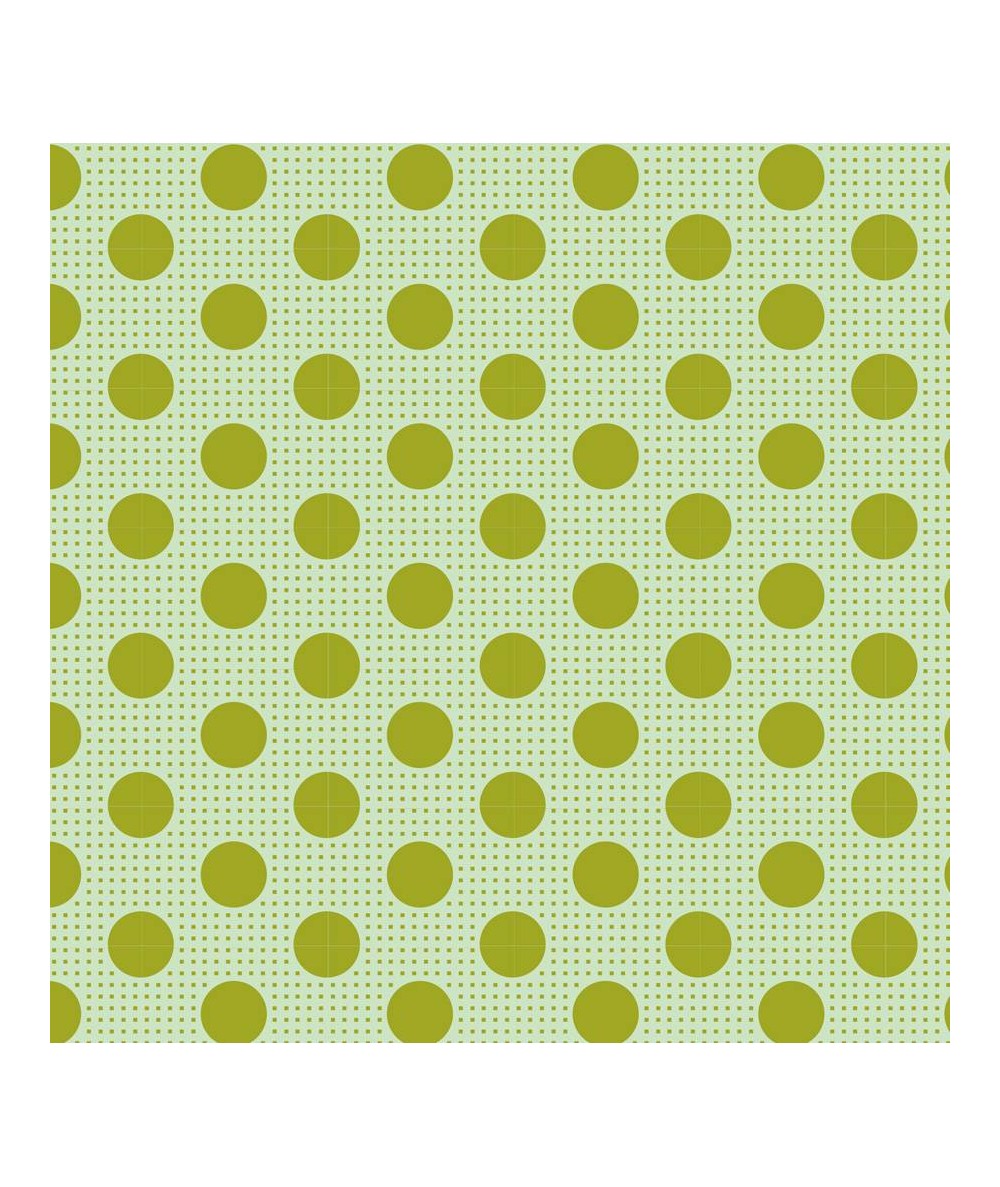 Tilda Medium Dot Green, Tessuto Verde a Pois Tilda Fabrics - 1