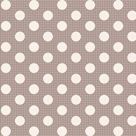 Tilda Medium Dot Gray, Tessuto Grigio a Pois Tilda Fabrics - 1