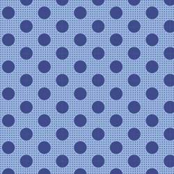 Tilda Medium Dot Denim Blue, Tessuto Blu Denim a Pois Tilda Fabrics - 1