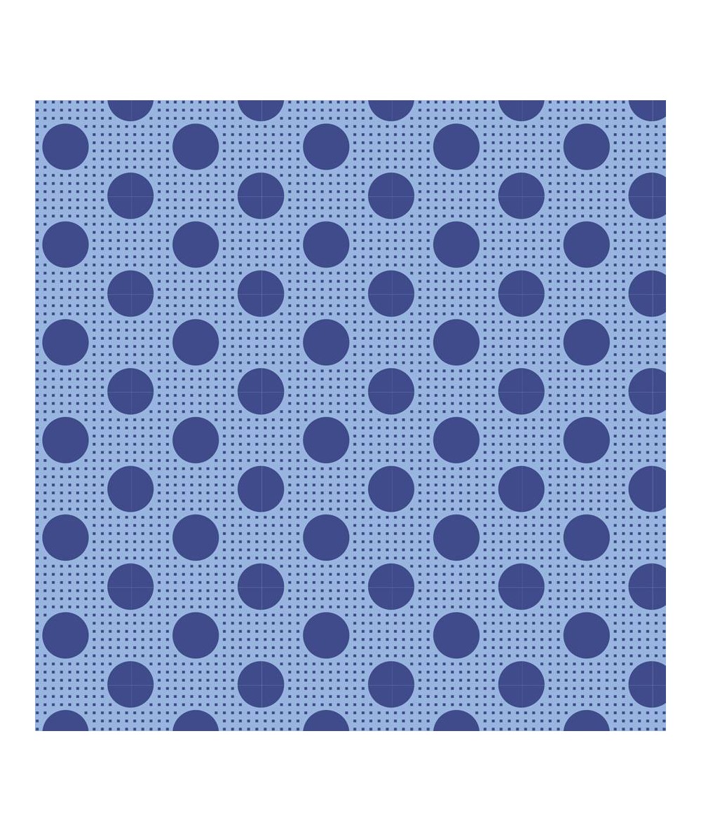 Tilda Medium Dot Denim Blue, Tessuto Blu Denim a Pois Tilda Fabrics - 1