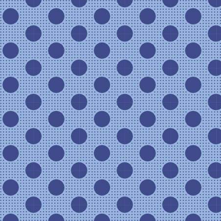 Tilda Medium Dot Denim Blue, Tessuto Blu Denim a Pois Tilda Fabrics - 1