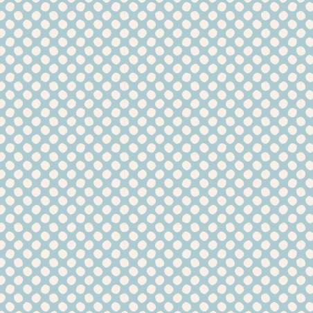 Tilda 110 Classic Basics Dots Light Blue - Tessuto Verde Acqua a Pois Tilda Fabrics - 1