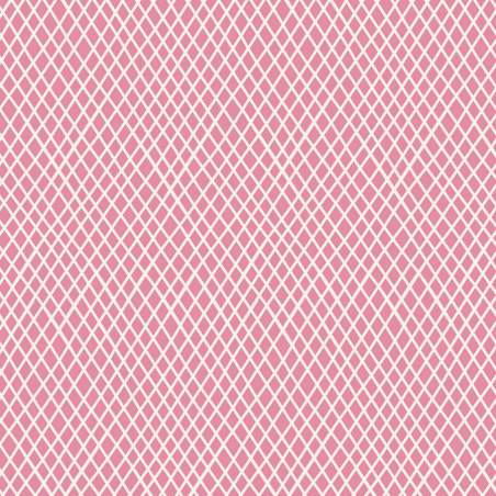 Tilda 110 Classic Basics Crisscross Pink - Tessuto Rosa con Linee Tilda Fabrics - 1