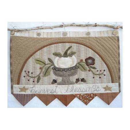 Harvest Blessings - Cartamodello Applique su Lana di Buon Augurio, Heart to Hand Heart to Hand - 1