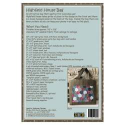 Highfield House Bag - Cartamodello Borsa, Lynette Anderson Lynette Anderson Designs - 3