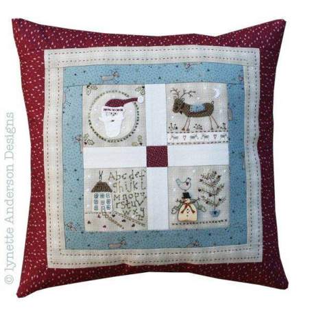 Christmas Friends Pillow - Cartamodello Cuscino, Lynette Anderson Lynette Anderson Designs - 1