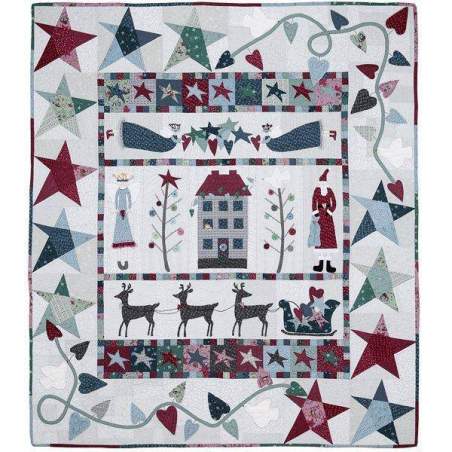 Waiting for Santa Quilt - Cartamodello Quilt di Natale - 56 x 66 pollici, Lynette Anderson Lynette Anderson Designs - 1