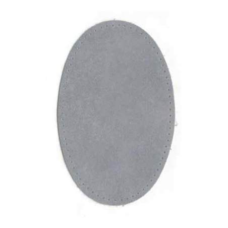 Toppe Scamosciate da Cucire, 16 x 11 cm Grigio Le Antiche Mercerie - 1