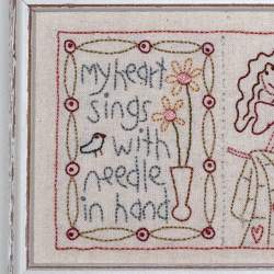 My Heart Sings - Cartamodello Stitchery di Cucito su Tela Prestampata, The BirdHouse by Natalie Bird The BirdHouse - 2