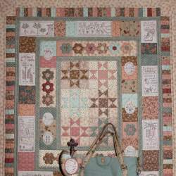 In My Garden - Cartamodello Quilt Patchwork e Stitchery 40x46 pollici, The BirdHouse by Natalie Bird The BirdHouse - 3