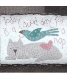 Cat Nap Cushion - Cartamodello Cuscino in Applique da 22x10 cm, The BirdHouse by Natalie Bird The BirdHouse - 1