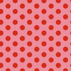 Tilda Medium Dots Salmone, Tessuto Rosa Salmone a Pois Tilda Fabrics - 1