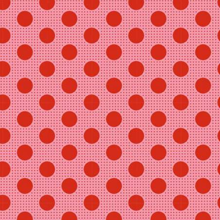 Tilda Medium Dot Salmone, Tessuto Rosa Salmone a Pois Tilda Fabrics - 1