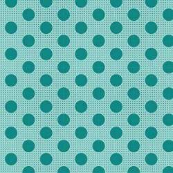 Tilda Medium Dot Dark Teal, Tessuto Verde Acqua Scuro a Pois Tilda Fabrics - 1