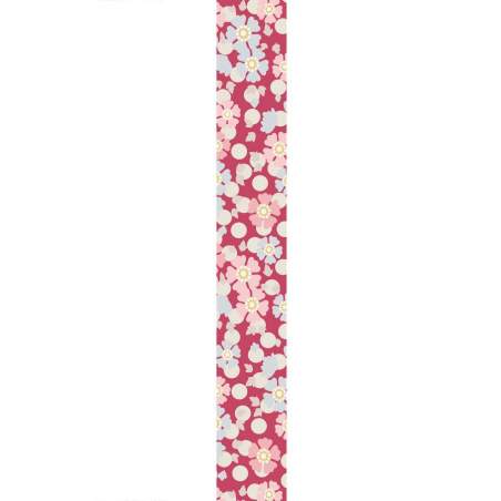 Tilda ribbon, Nastro 20 mm Jacquard PlumGarden rosso x 1 metro Tilda Fabrics - 1
