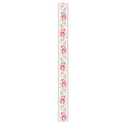 Tilda ribbon, Nastro 15 mm Jacquard Old Rose Lucy Dove White x 1 metro Tilda Fabrics - 1
