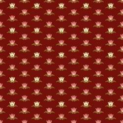 EQP Contemporary Classics - Water Lily - Cranberry Red Ellie's Quiltplace Textiles - 1
