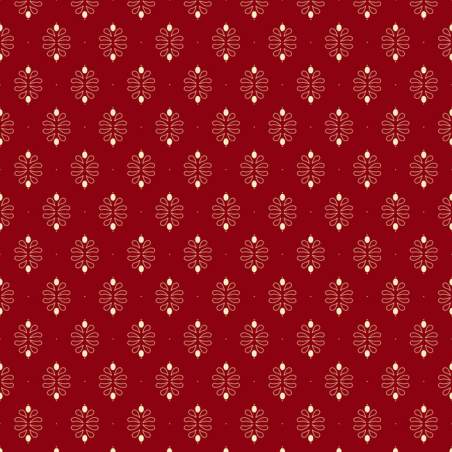 EQP Past & Present - Damask - Ruby Red EQP Textiles - Ellie's Quiltplace - 1