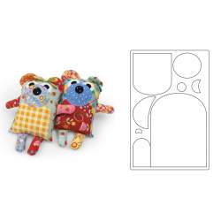 Bigz Plus Q Die Maggie & Quincy (Large Bear) by JJ Sizzix - Big Shot - 2