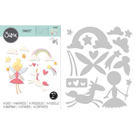 Thinlits Die - Set 14PK Fantasy by Pete Hughes Sizzix - Big Shot - 1